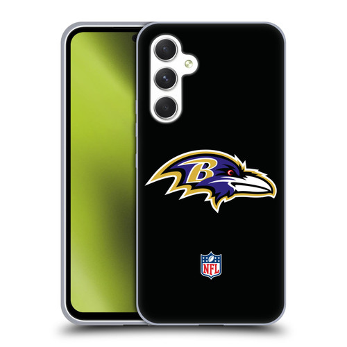NFL Baltimore Ravens Logo Plain Soft Gel Case for Samsung Galaxy A54 5G