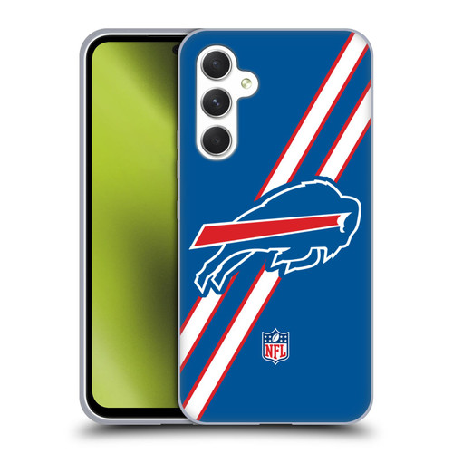 NFL Buffalo Bills Logo Stripes Soft Gel Case for Samsung Galaxy A54 5G