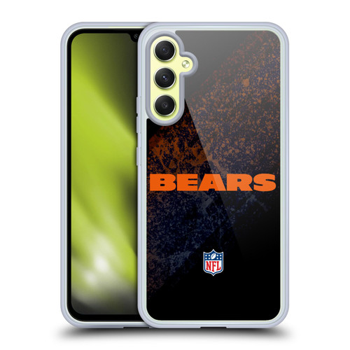 NFL Chicago Bears Logo Blur Soft Gel Case for Samsung Galaxy A34 5G