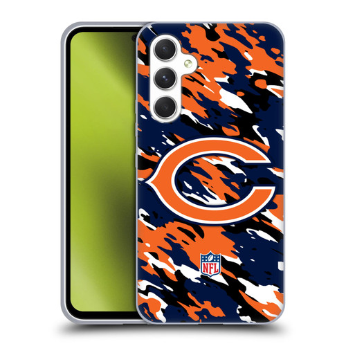 NFL Chicago Bears Logo Camou Soft Gel Case for Samsung Galaxy A54 5G