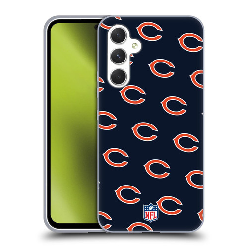 NFL Chicago Bears Artwork Patterns Soft Gel Case for Samsung Galaxy A54 5G