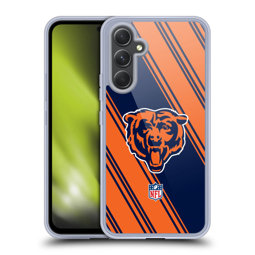 NFL Chicago Bears Artwork Stripes Soft Gel Case for Samsung Galaxy A54 5G