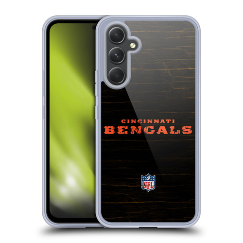 NFL Cincinnati Bengals Logo Distressed Look Soft Gel Case for Samsung Galaxy A54 5G