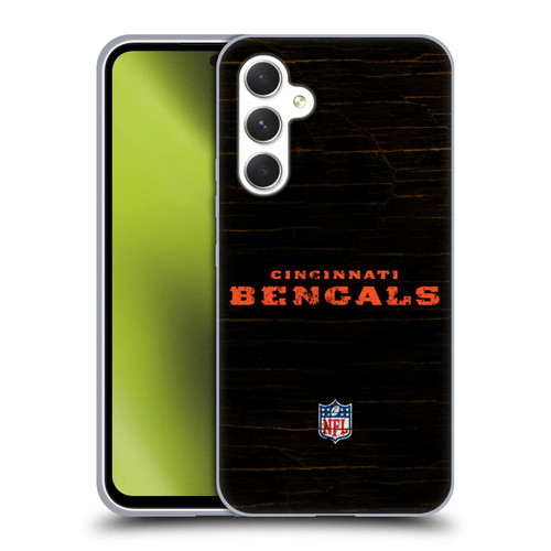 NFL Cincinnati Bengals Logo Distressed Look Soft Gel Case for Samsung Galaxy A54 5G