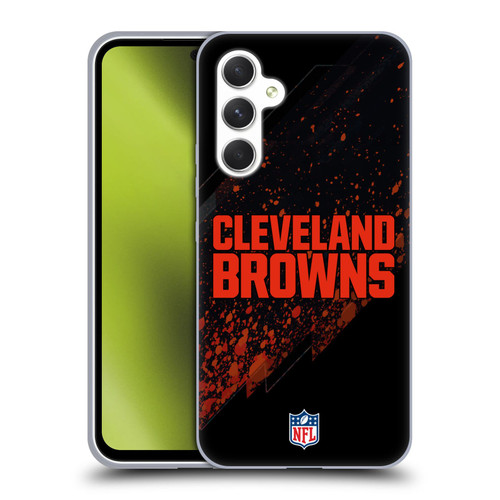 NFL Cleveland Browns Logo Blur Soft Gel Case for Samsung Galaxy A54 5G