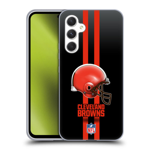 NFL Cleveland Browns Logo Helmet Soft Gel Case for Samsung Galaxy A54 5G