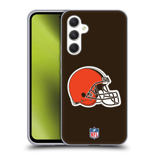 NFL Cleveland Browns Logo Plain Soft Gel Case for Samsung Galaxy A54 5G
