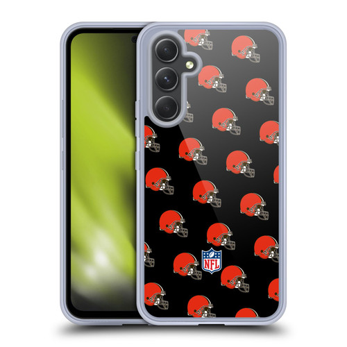 NFL Cleveland Browns Artwork Patterns Soft Gel Case for Samsung Galaxy A54 5G