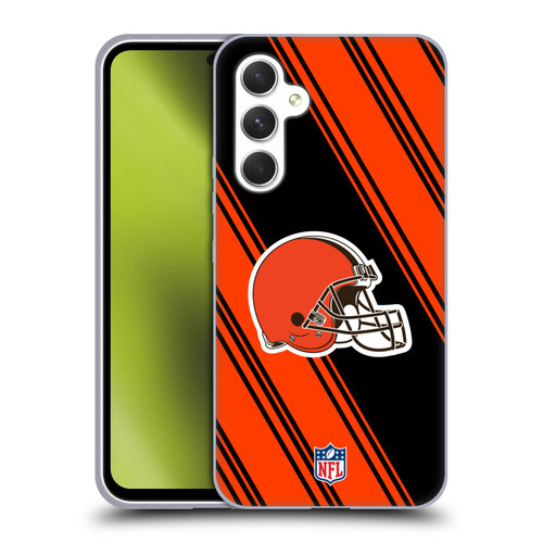 NFL Cleveland Browns Artwork Stripes Soft Gel Case for Samsung Galaxy A54 5G