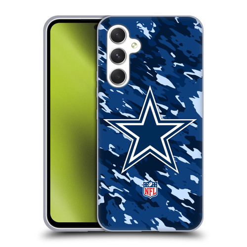 NFL Dallas Cowboys Logo Camou Soft Gel Case for Samsung Galaxy A54 5G