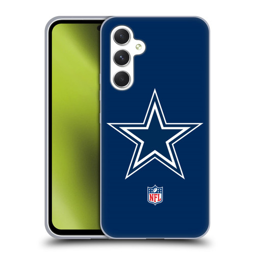 NFL Dallas Cowboys Logo Plain Soft Gel Case for Samsung Galaxy A54 5G
