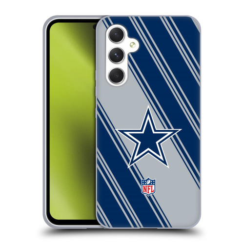 NFL Dallas Cowboys Artwork Stripes Soft Gel Case for Samsung Galaxy A54 5G
