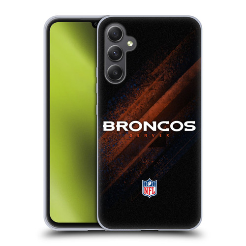 NFL Denver Broncos Logo Blur Soft Gel Case for Samsung Galaxy A34 5G