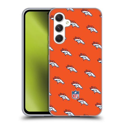 NFL Denver Broncos Artwork Patterns Soft Gel Case for Samsung Galaxy A54 5G