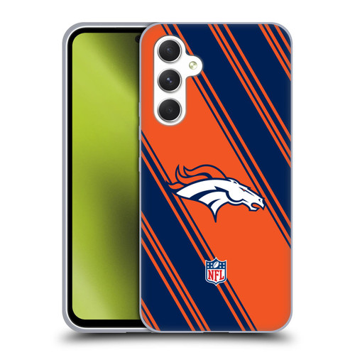 NFL Denver Broncos Artwork Stripes Soft Gel Case for Samsung Galaxy A54 5G