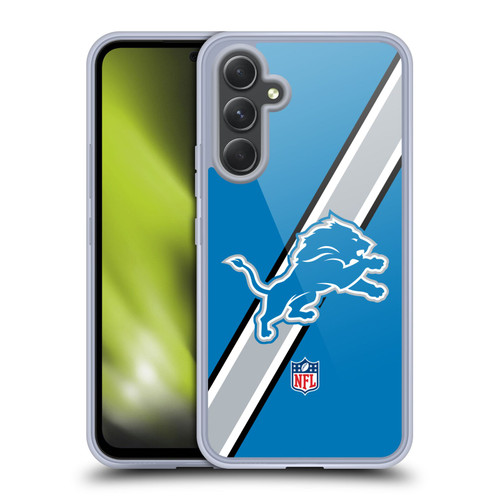NFL Detroit Lions Logo Stripes Soft Gel Case for Samsung Galaxy A54 5G