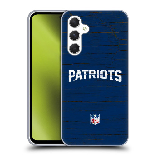 NFL New England Patriots Logo Distressed Look Soft Gel Case for Samsung Galaxy A54 5G