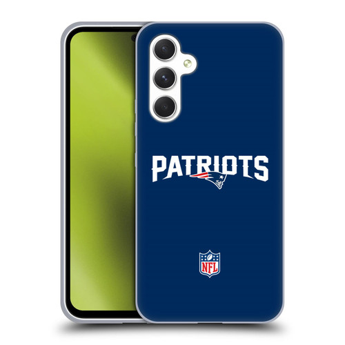 NFL New England Patriots Logo Plain Soft Gel Case for Samsung Galaxy A54 5G