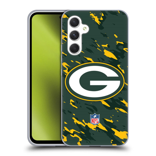 NFL Green Bay Packers Logo Camou Soft Gel Case for Samsung Galaxy A54 5G