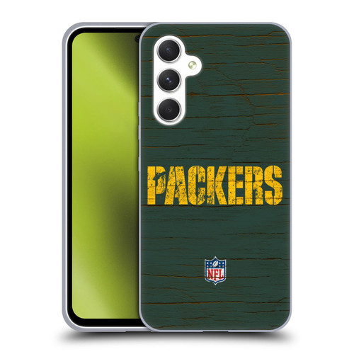 NFL Green Bay Packers Logo Distressed Look Soft Gel Case for Samsung Galaxy A54 5G