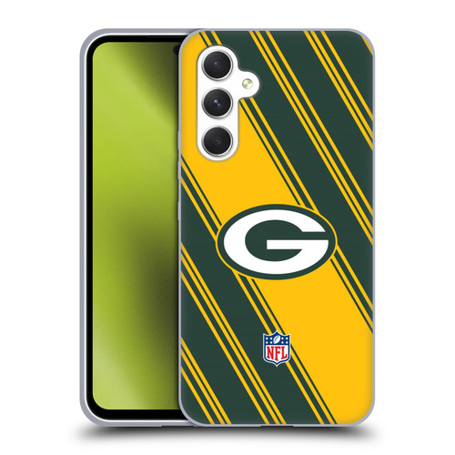 NFL Green Bay Packers Artwork Stripes Soft Gel Case for Samsung Galaxy A54 5G