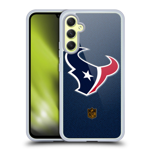 NFL Houston Texans Logo Football Soft Gel Case for Samsung Galaxy A34 5G