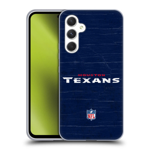 NFL Houston Texans Logo Distressed Look Soft Gel Case for Samsung Galaxy A54 5G