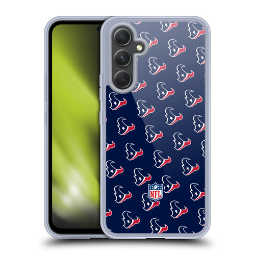 NFL Houston Texans Artwork Patterns Soft Gel Case for Samsung Galaxy A54 5G