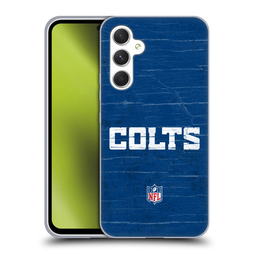 NFL Indianapolis Colts Logo Distressed Look Soft Gel Case for Samsung Galaxy A54 5G
