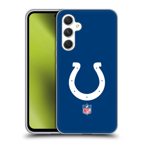NFL Indianapolis Colts Logo Plain Soft Gel Case for Samsung Galaxy A54 5G