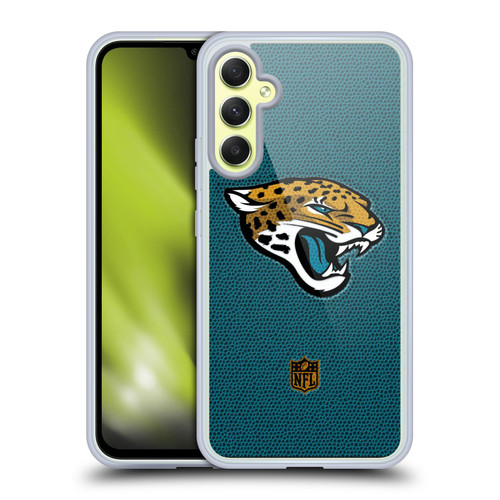 NFL Jacksonville Jaguars Logo Football Soft Gel Case for Samsung Galaxy A34 5G