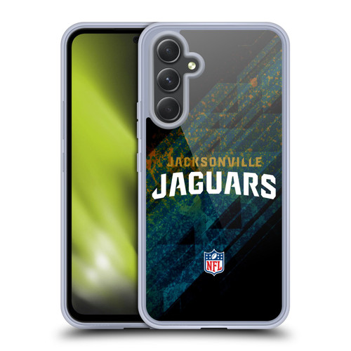 NFL Jacksonville Jaguars Logo Blur Soft Gel Case for Samsung Galaxy A54 5G