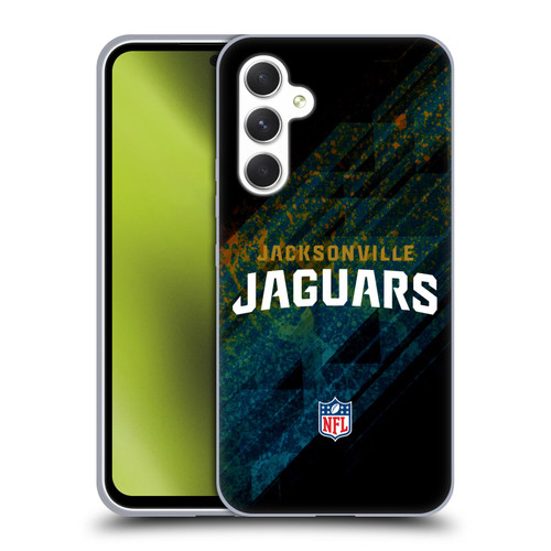 NFL Jacksonville Jaguars Logo Blur Soft Gel Case for Samsung Galaxy A54 5G