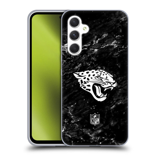 NFL Jacksonville Jaguars Artwork Marble Soft Gel Case for Samsung Galaxy A54 5G
