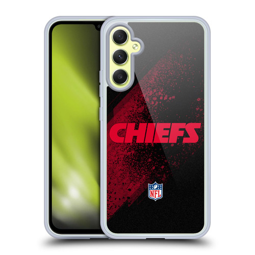 NFL Kansas City Chiefs Logo Blur Soft Gel Case for Samsung Galaxy A34 5G