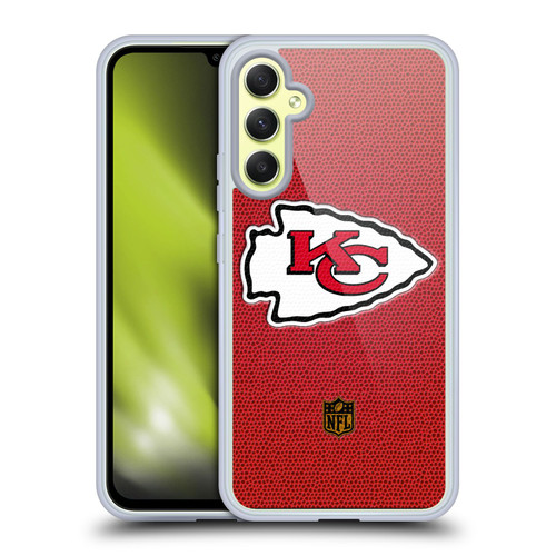 NFL Kansas City Chiefs Logo Football Soft Gel Case for Samsung Galaxy A34 5G