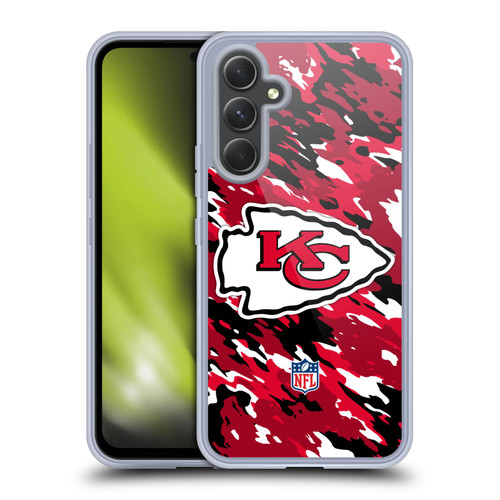 NFL Kansas City Chiefs Logo Camou Soft Gel Case for Samsung Galaxy A54 5G