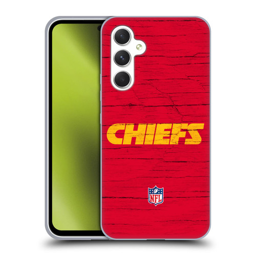 NFL Kansas City Chiefs Logo Distressed Look Soft Gel Case for Samsung Galaxy A54 5G