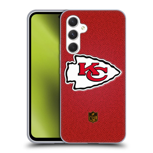 NFL Kansas City Chiefs Logo Football Soft Gel Case for Samsung Galaxy A54 5G