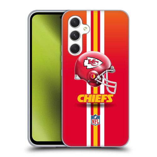 NFL Kansas City Chiefs Logo Helmet Soft Gel Case for Samsung Galaxy A54 5G
