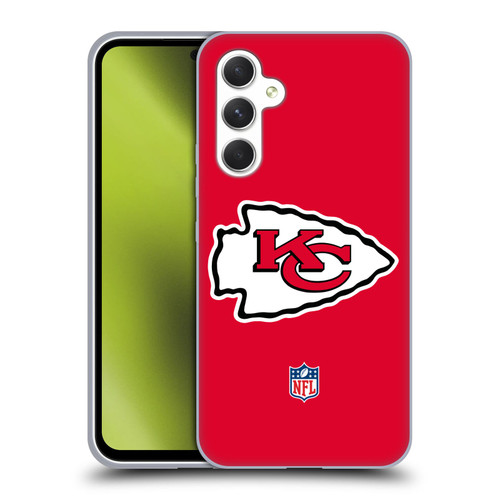 NFL Kansas City Chiefs Logo Plain Soft Gel Case for Samsung Galaxy A54 5G