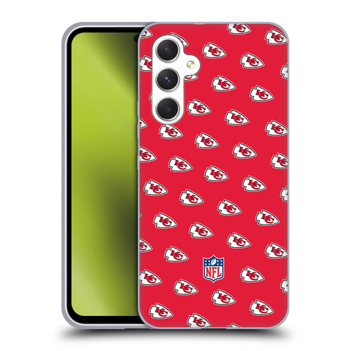 NFL Kansas City Chiefs Artwork Patterns Soft Gel Case for Samsung Galaxy A54 5G