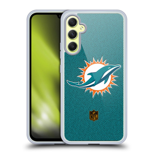 NFL Miami Dolphins Logo Football Soft Gel Case for Samsung Galaxy A34 5G