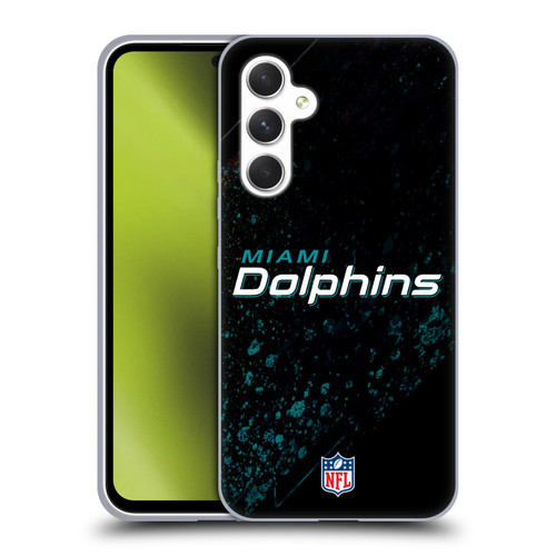 NFL Miami Dolphins Logo Blur Soft Gel Case for Samsung Galaxy A54 5G