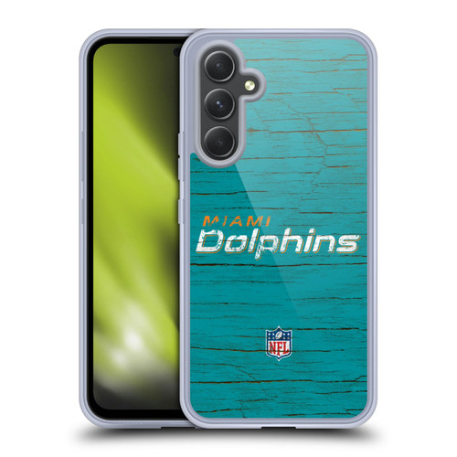 NFL Miami Dolphins Logo Distressed Look Soft Gel Case for Samsung Galaxy A54 5G NFL Miami Dolphins Logo Distressed Look Soft Gel Case for Samsung Galaxy A54 5G