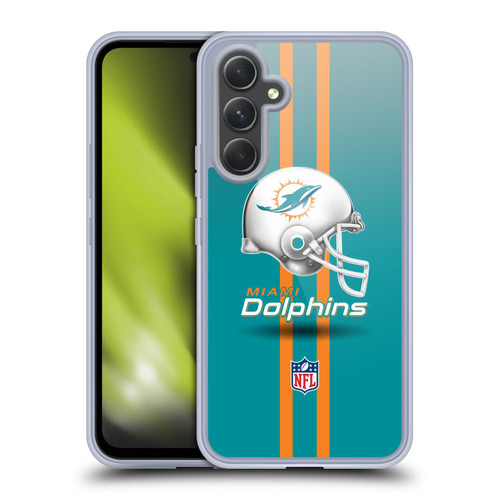 NFL Miami Dolphins Logo Helmet Soft Gel Case for Samsung Galaxy A54 5G