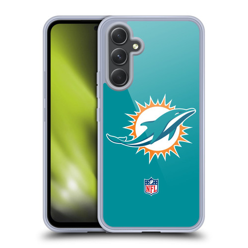 NFL Miami Dolphins Logo Plain Soft Gel Case for Samsung Galaxy A54 5G