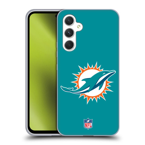 NFL Miami Dolphins Logo Plain Soft Gel Case for Samsung Galaxy A54 5G
