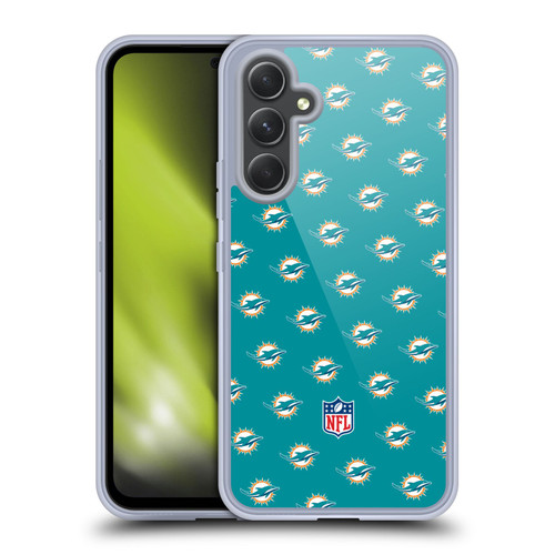 NFL Miami Dolphins Artwork Patterns Soft Gel Case for Samsung Galaxy A54 5G