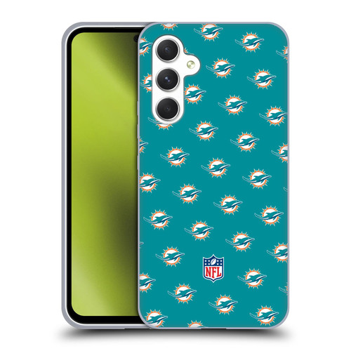 NFL Miami Dolphins Artwork Patterns Soft Gel Case for Samsung Galaxy A54 5G